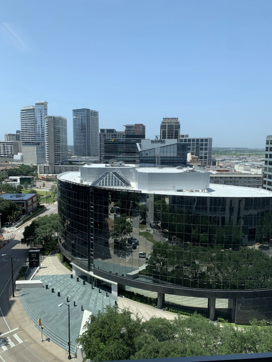 The city view from the Socialhose office